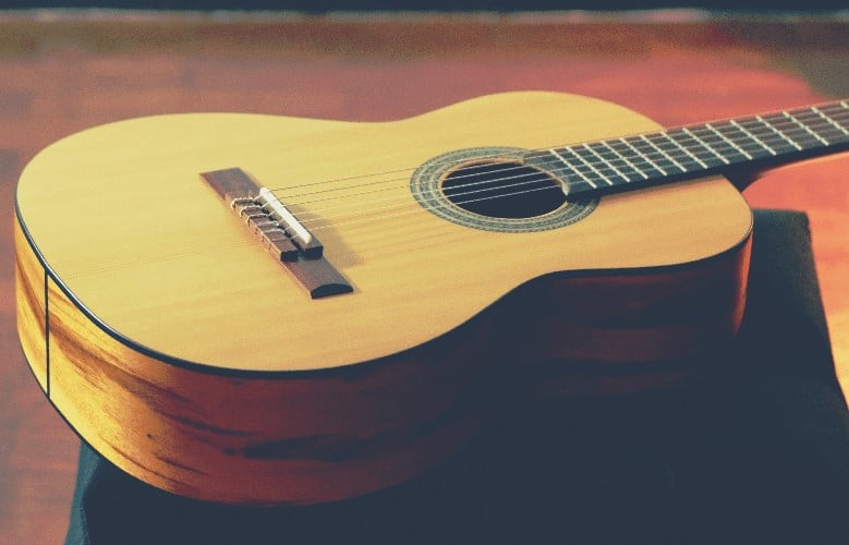 classical guitar with nylon strings
