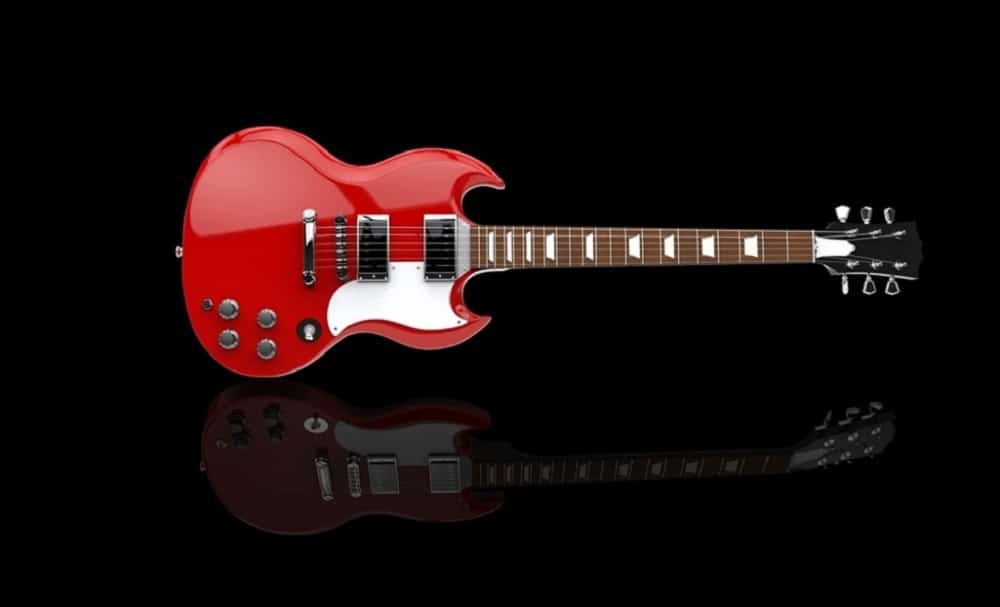 Red Gibson SG with Nitro Lacquer Finish