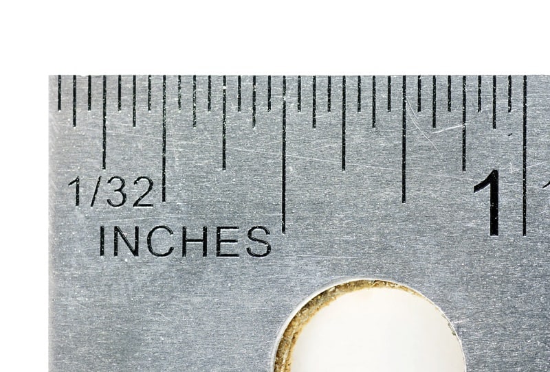 steel ruler for measuring guitar action