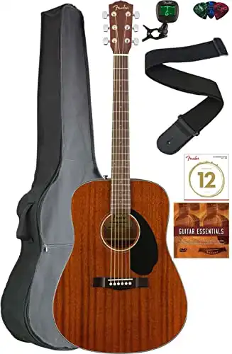 Fender CD-60S Acoustic (w/ Starter Bundle)