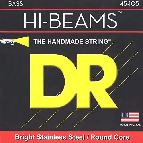 DR Strings Hi-Beam - Stainless Steel Round Core 45-105