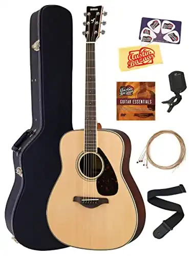 Yamaha FG830 Folk Acoustic Guitar (+ starter bundle)
