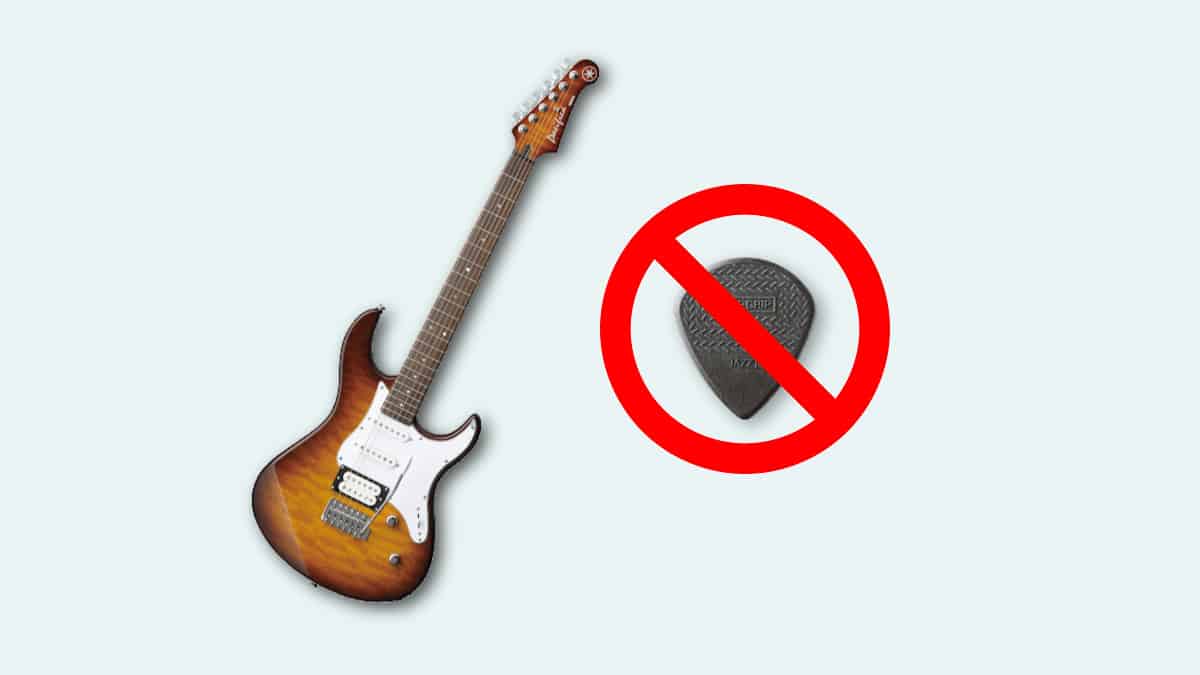 can you play electric guitar without a pick